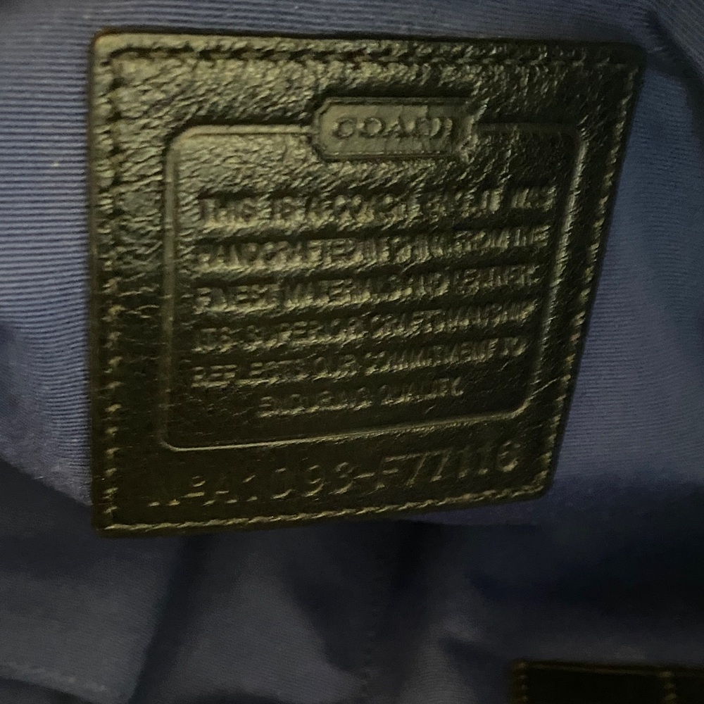 Coach Black Monogram Tote - Picture 5 of 7